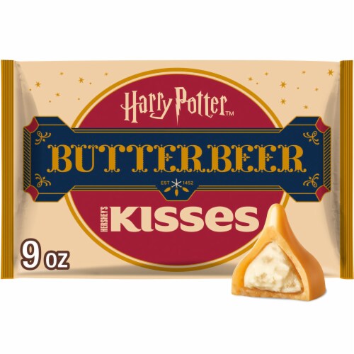 HERSHEY'S KISSES Butterbeer Flavored Easter Candy Bag Perspective: front