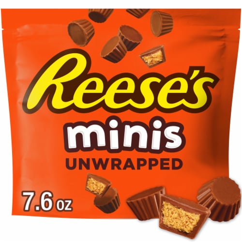 REESE’S Minis Unwrapped Milk Chocolate Peanut Butter Cups Candy Bag