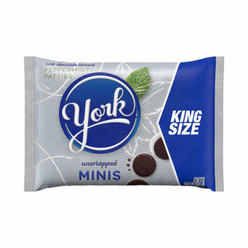 York Peppermint Patties Unwrapped Minis King Size Perspective: front