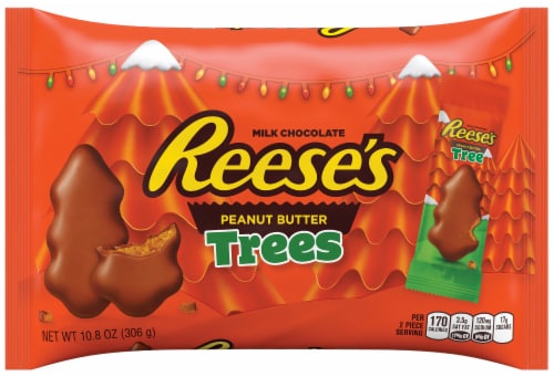 Reese's Peanut Butter Trees Candy Perspective: front