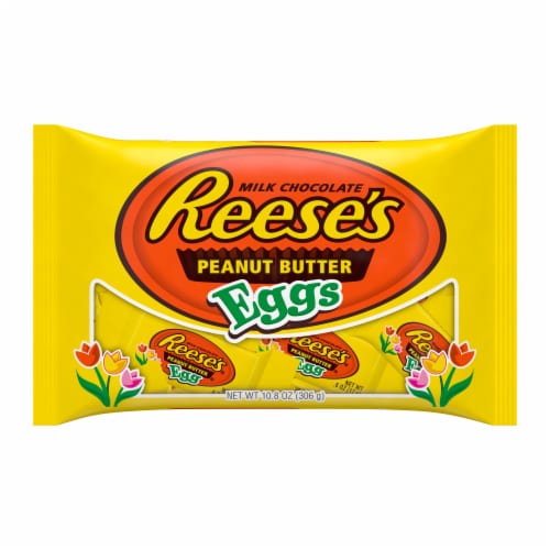 Reese's Milk Chocolate Peanut Butter Eggs Perspective: front