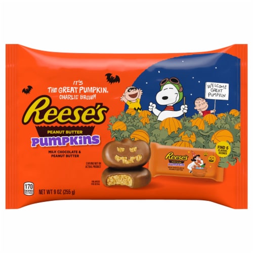 Reese's Milk Chocolate Peanut Butter Pumpkins Bag Perspective: front
