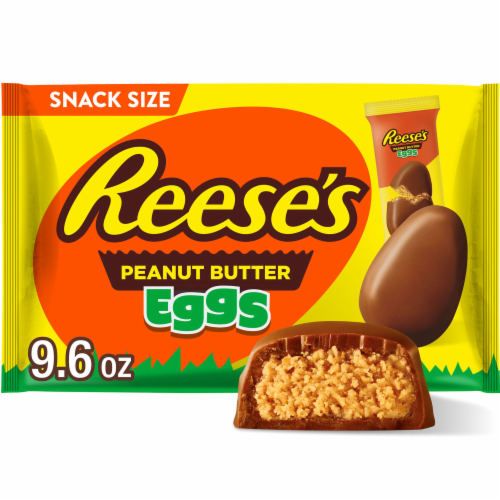 REESE'S Milk Chocolate and Peanut Butter Eggs Easter Candy Bag Perspective: front