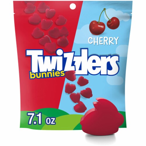 TWIZZLERS Cherry Bunnies Easter Candy Bag Perspective: front