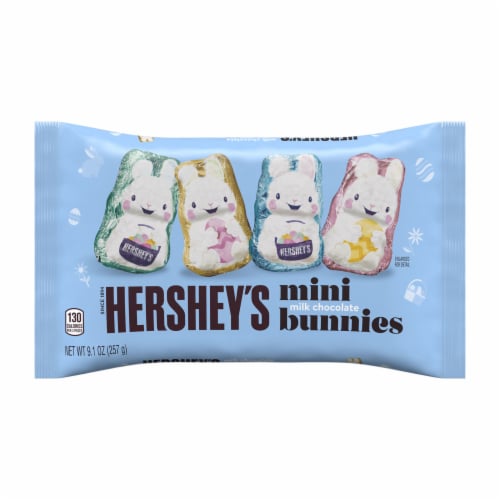 Hershey's Mini Bunnies Milk Chocolate Easter Candy Perspective: front