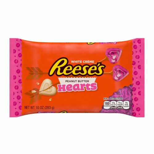 Reese's White Crème Peanut Butter Hearts Perspective: front