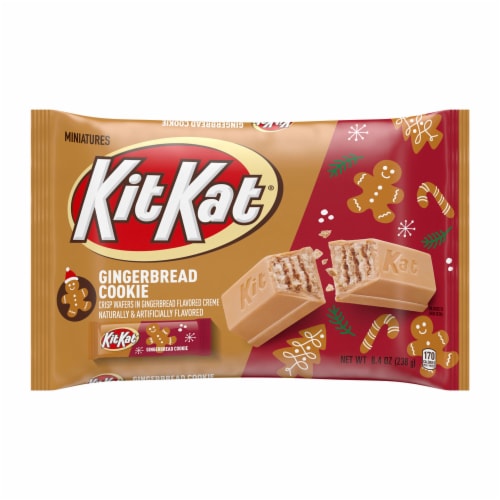 KIT KAT® Miniatures Gingerbread Cookie Gingerbread Flavored Creme Wafer Candy Bars Christmas Bag, 1 bag / 8.4 - Kroger