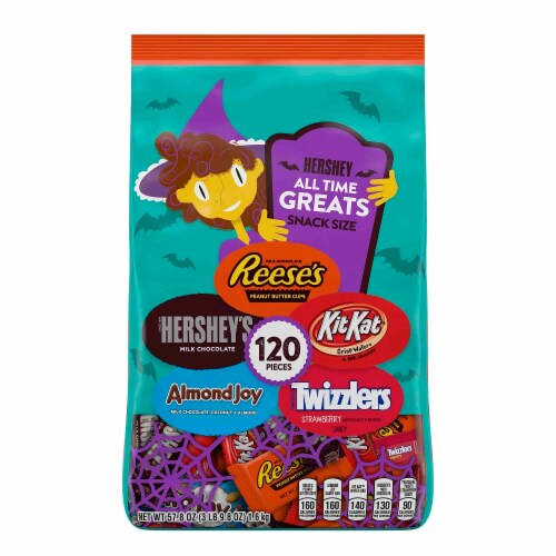 Hershey's All Time Greats Halloween Candy Assortment Snack Size 120 Count Perspective: front