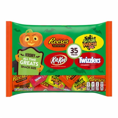 Hershey's Reese's Kit Kat Sour Patch Kids Twizzlers Candy Assortment Perspective: front