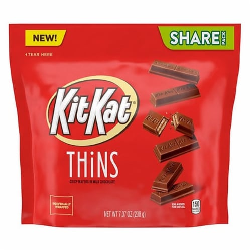 HERSHEY'S KIT KAT Milk Chocolate Wafer Snack Size, Christmas Candy Bag, 32  oz