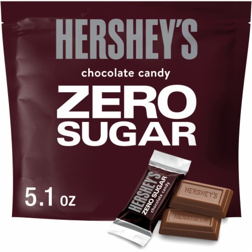 HERSHEY'S Zero Sugar Chocolate Candy Bag Perspective: front