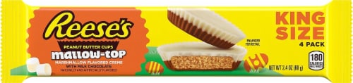 Reese's Mallow-Top Milk Chocolate Peanut Butter Cups King Size Perspective: front
