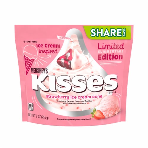 Hershey's Strawberry Ice Cream Cone Kisses Share Pack, 9 oz Kroger