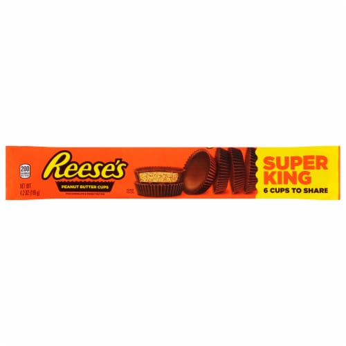 Reese's Peanut Butter Cups Super King Size Candy Perspective: front