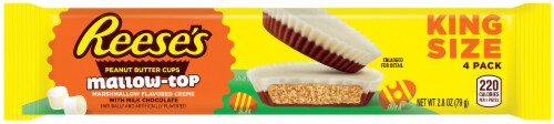 Reese's Mallow-Top  Peanut Butter Cups Easter Candy Perspective: front