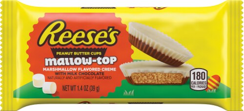 Reese's Mallow-Top Peanut Butter Cups Easter Candy Perspective: front