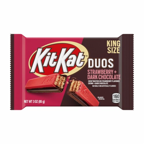 Kit Kat Duos Strawberry Chocolate Candy Bar Perspective: front