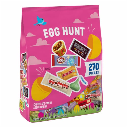 Hershey Chocolate Assortment Treats Easter Candy Bulk Variety Bag, 270