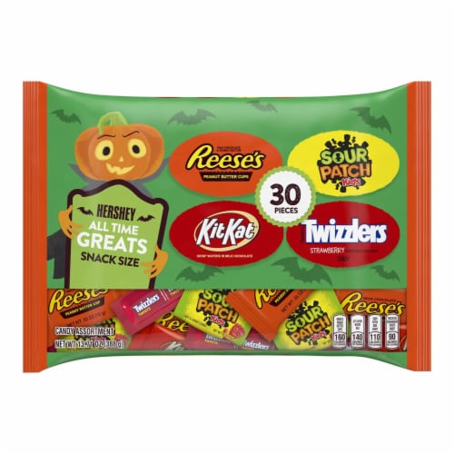 Hershey All Time Greats Chocolate and Fruit Flavored Assortment Halloween Perspective: front