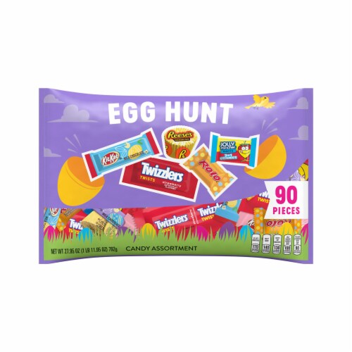 Hershey Chocolate and Fruit Flavored Assortment Treats Easter Candy Bulk Variety Bag Perspective: front