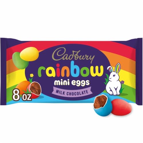 CADBURY MINI EGGS Milk Chocolate Rainbow Easter Candy Bag Perspective: front