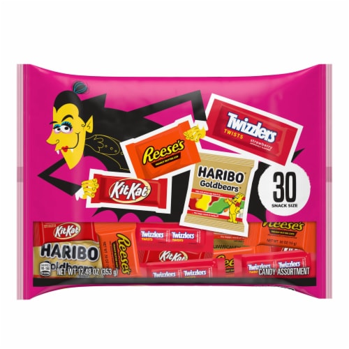 Hershey Assorted Flavored Snack Size Halloween Candy Variety Bag Perspective: front