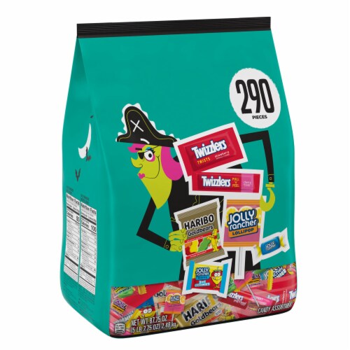 Hershey Assorted Fruit Flavored Halloween Candy Bulk Variety Bag Perspective: front