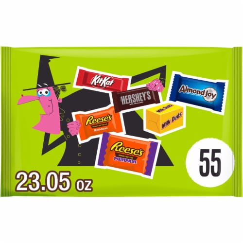 Hershey Assorted Flavored Halloween Candy Bag Perspective: front