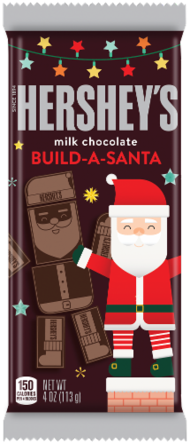 Hershey's Build-A-Santa Milk Chocolate Bar Perspective: front