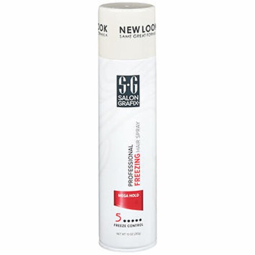 Salon Grafix Professional Mega Hold Freezing Hair Spray, 10 oz - Smith