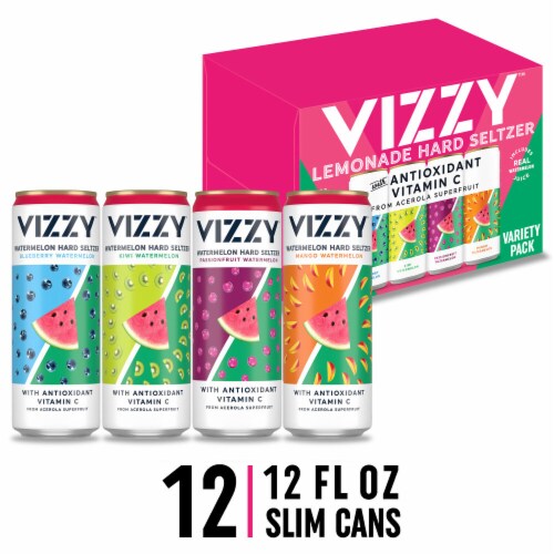 Vizzy Watermelon Gluten Free Hard Seltzer Variety Pack