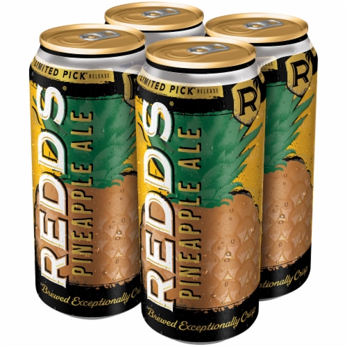 Redd's Pineapple Ale Beer Perspective: front