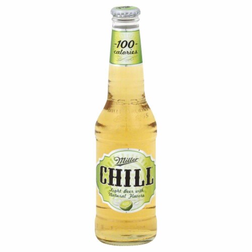 Miller Chill Light Lime Beer Perspective: front