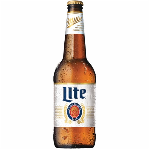 Miller Lite American Pilsner Light Lager Beer Perspective: front