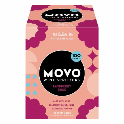 Movo™ Raspberry Rose Wine Spritzer Perspective: front