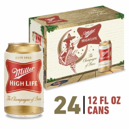 Miller High Life Beer American Lager Beer Perspective: front