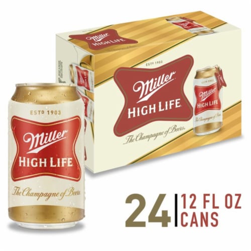 Miller High Life Beer American Lager Beer Perspective: front