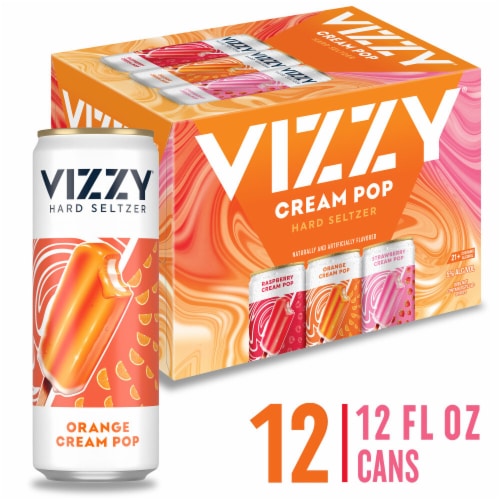 Vizzy Cream Pop Hard Seltzer Variety Pack Perspective: front