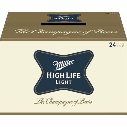 Miller High Life Light Lager Beer Perspective: front