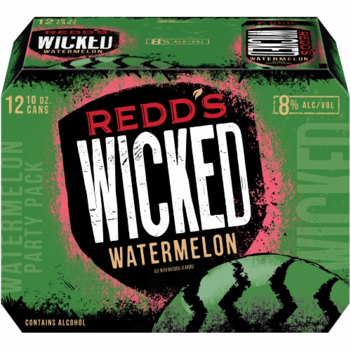 Redd's Wicked Watermelon Ale Flavored Beer Perspective: front