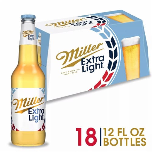 Miller 64 Extra Light American-style Lager Beer, 18 bottles / 12 fl oz ...