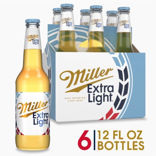 Miller 64 Extra Light Lager Beer Perspective: front