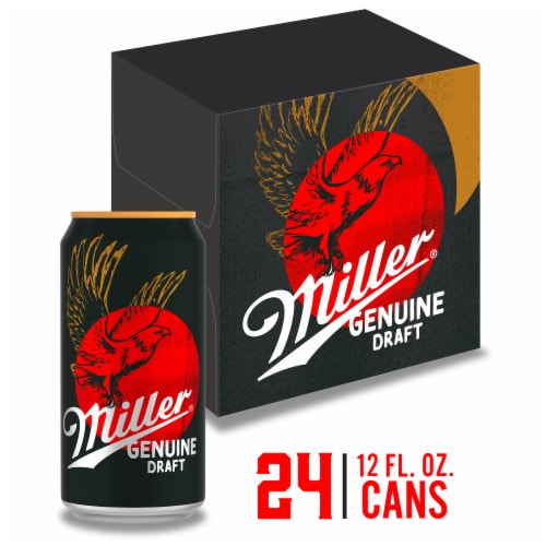 Miller Genuine Draft American Lager Beer Perspective: front