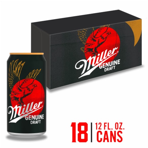 Miller Genuine Draft American Lager Beer Perspective: front