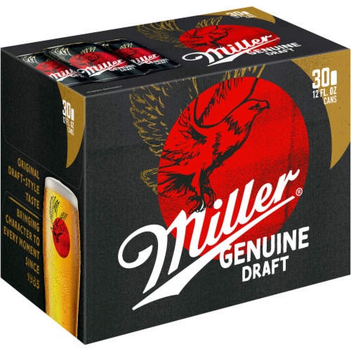 Miller Genuine Draft American Lager Beer Perspective: front
