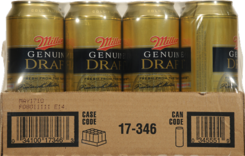 Miller Genuine Draft Beer Perspective: front