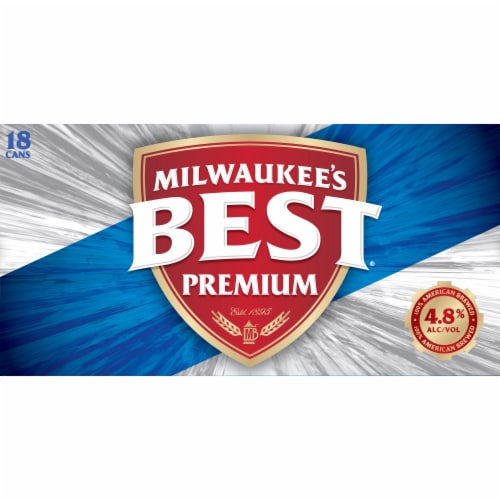 Milwaukee's Best Premium American Lager Beer 18 Cans Perspective: front