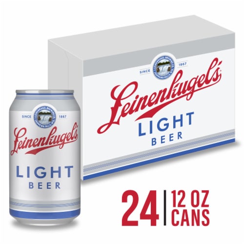 Leinenkugel's Light Pale Lager Beer Cans Perspective: front