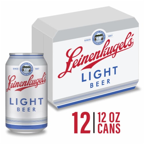 Leinenkugel's Light Pale Lager Beer Cans Perspective: front