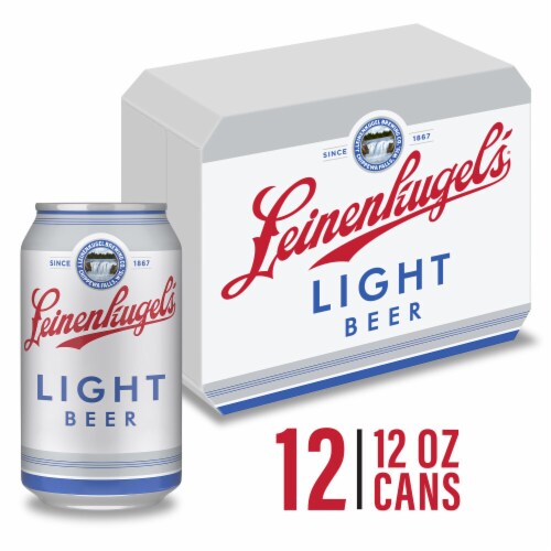 Leinenkugel's Light Pale Lager Beer Cans Perspective: front